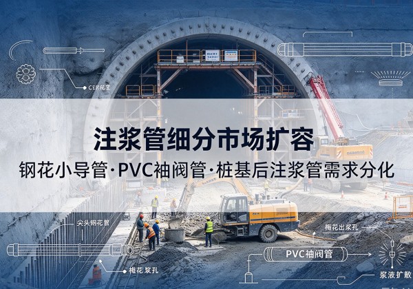 安化注浆管细分市场扩容，隧道钢花小导管、PVC 袖阀管、桩基后注浆管需求分化